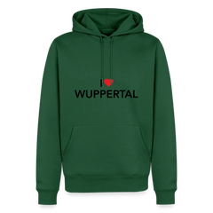 Hoodie "I Love Wuppertal" Bright Edition - Flaschengrün