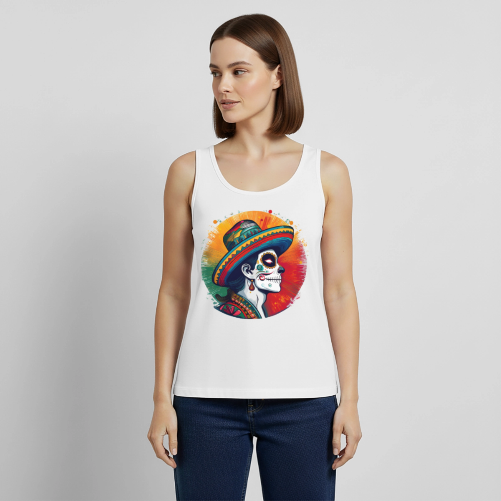 Tanktop Ladies Mexico "La Catrina Side" - Weiß