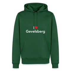 Hoodie "I Love Gevelsberg" Bright Edition - Flaschengrün