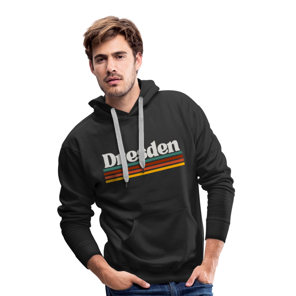 Hoodie Dresden "Retro" - Schwarz