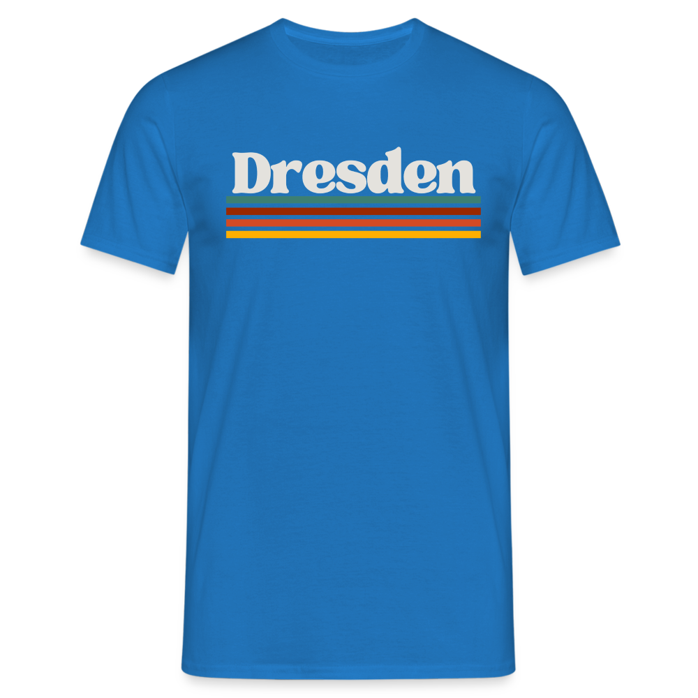 T-Shirt Dresden "Retro" - Royalblau