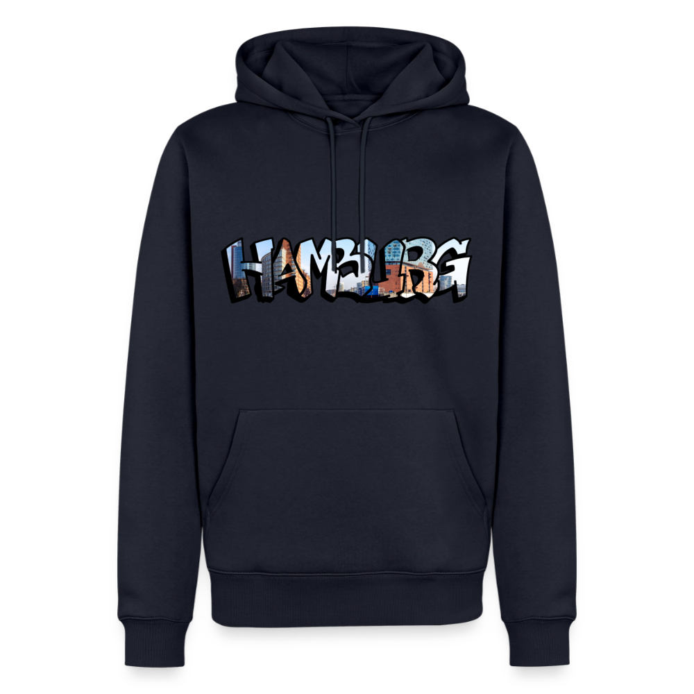 Hoodie Hamburg "Panorama Graffiti" - Navy
