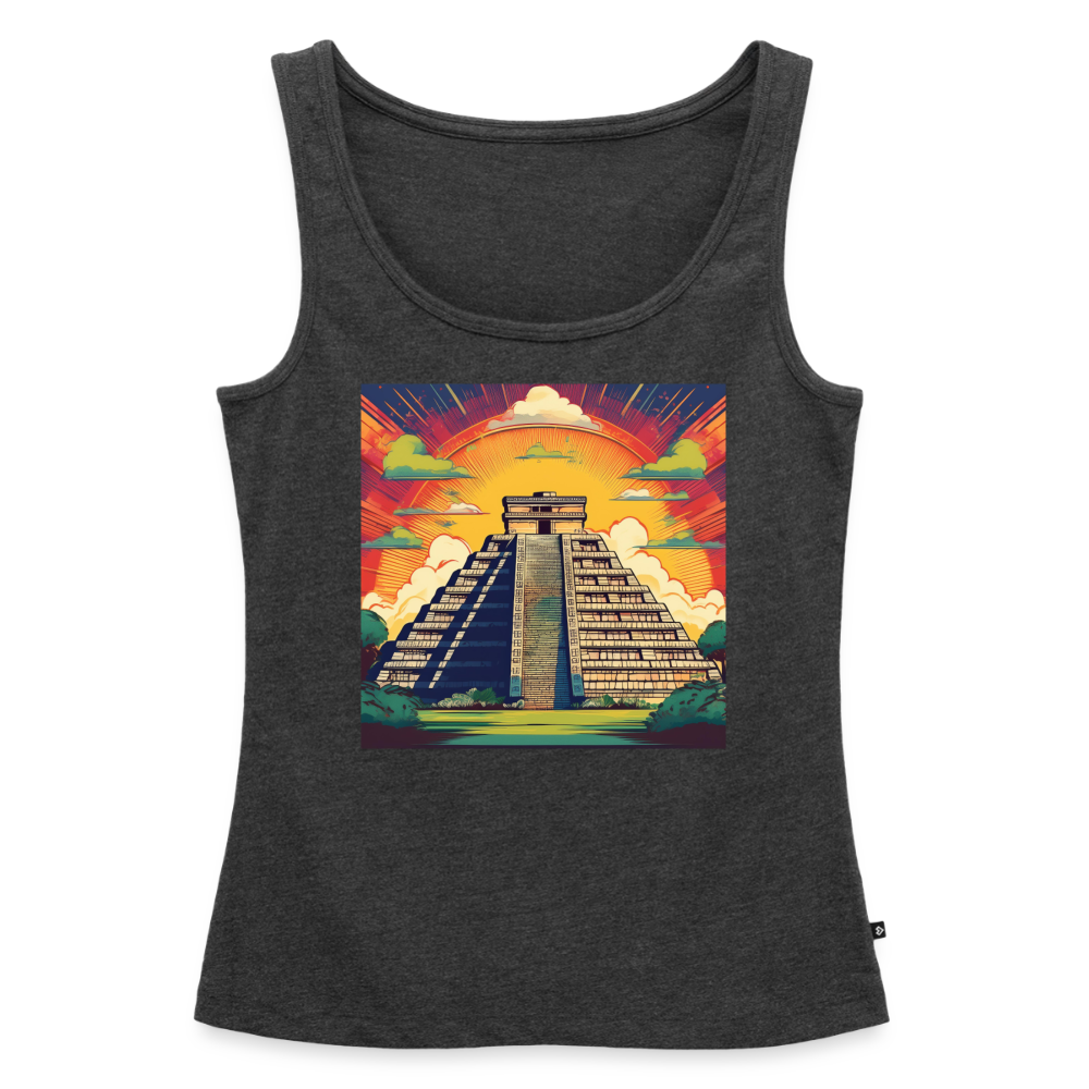 Tanktop Ladies Mexico "Pyramide" - Anthrazit meliert