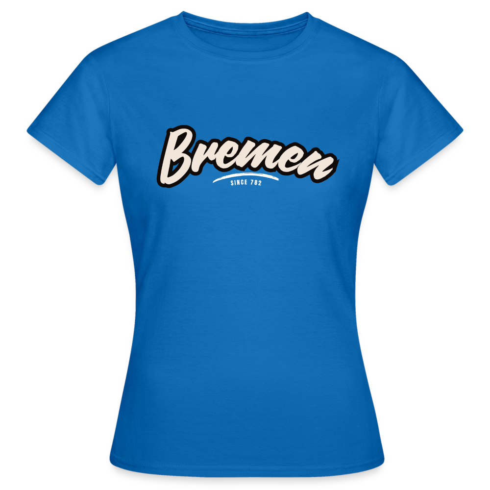 T-Shirt Ladies Bremen "Graffiti Tag White" - Royalblau