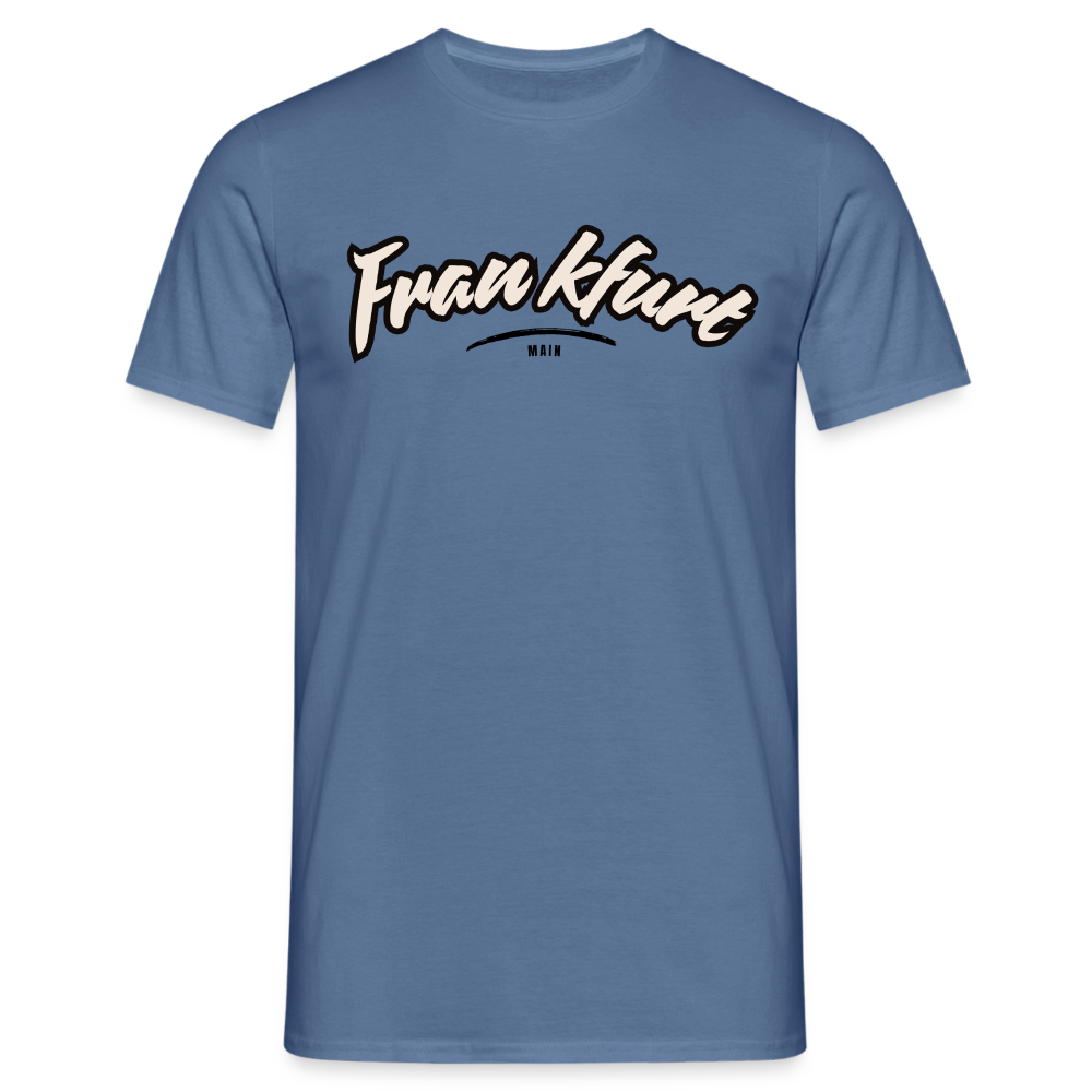T-Shirt Frankfurt (Main) "Graffiti Tag" - Taubenblau 
