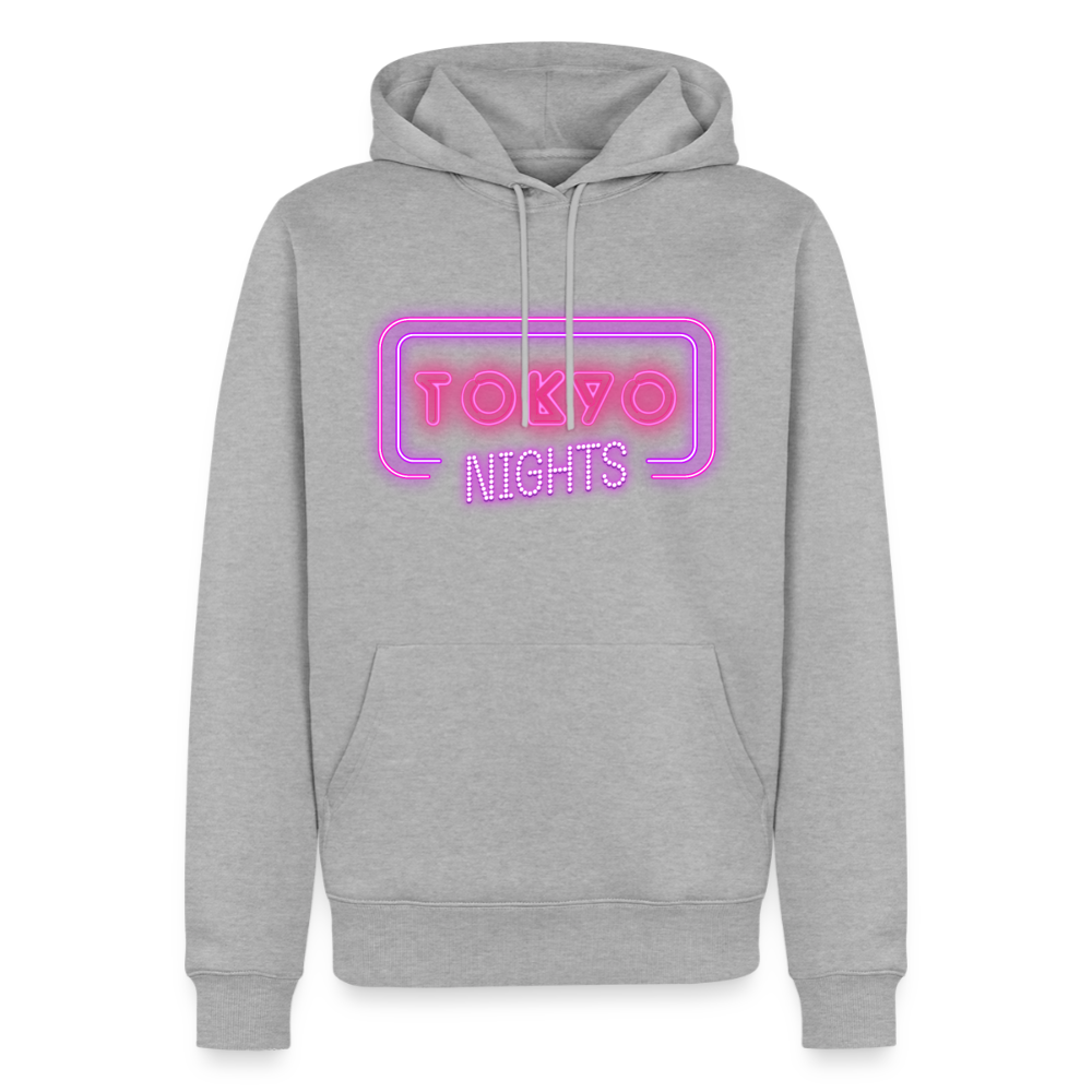 Hoodie Japan "Tokyo Nights" - Grau meliert