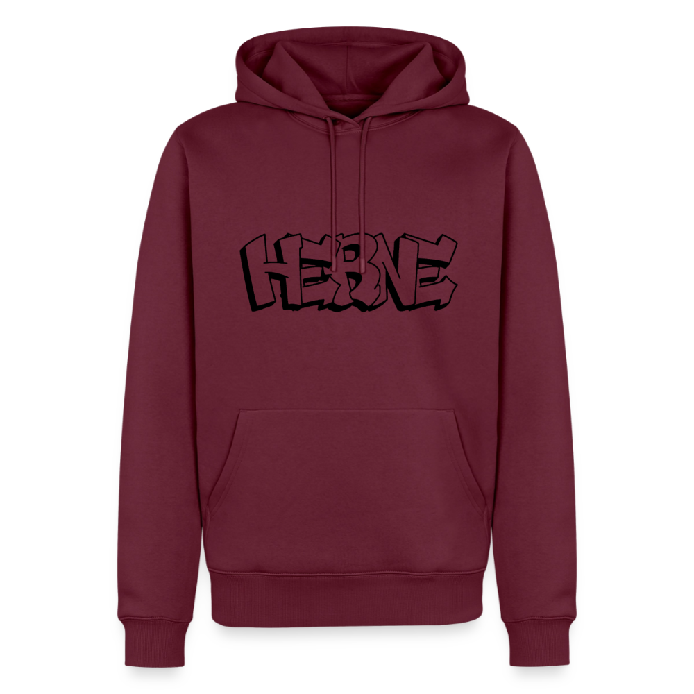 Hoodie Herne "Graffiti" Dark Edition - Burgunderrot