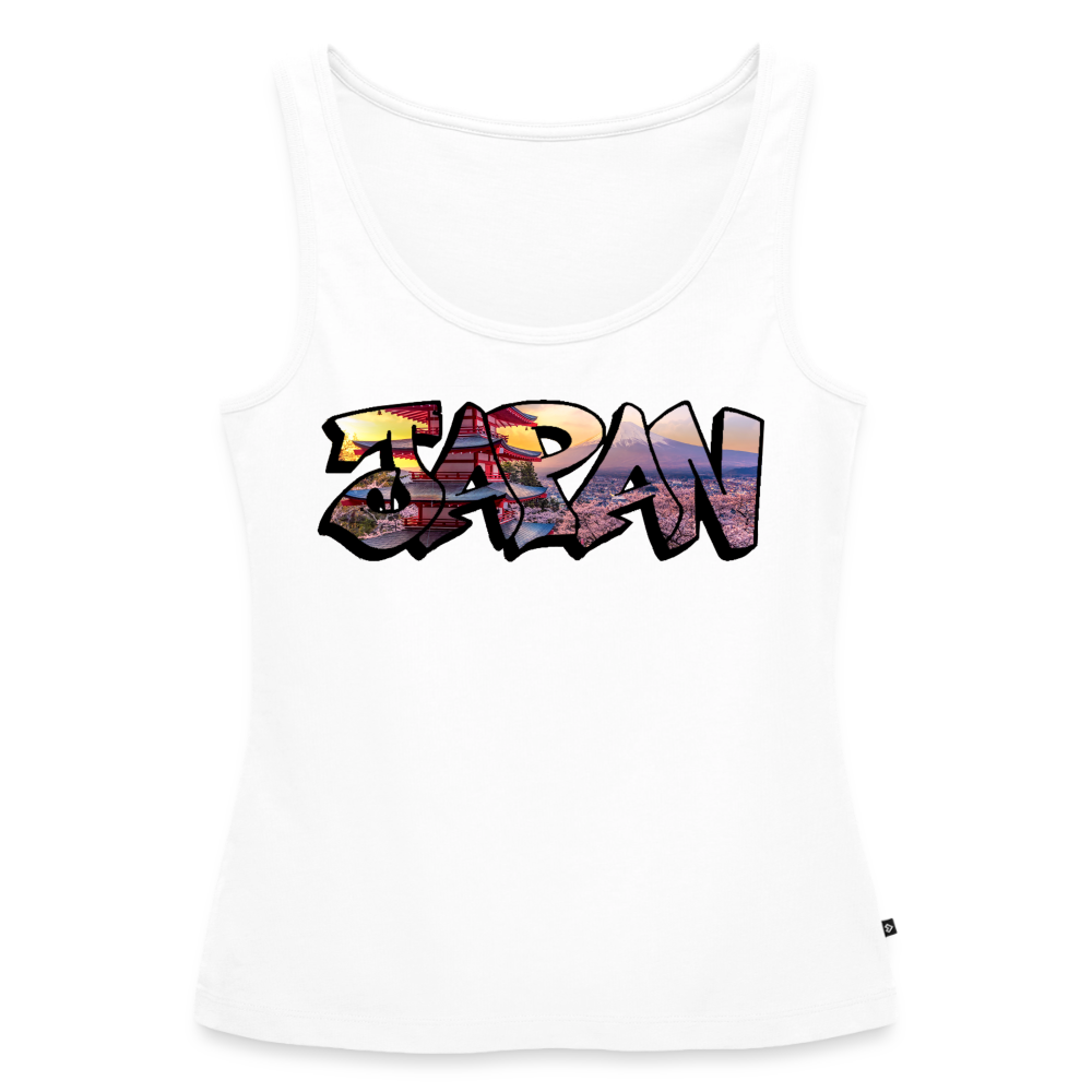 Tanktop Ladies Japan Graffiti "Panorama" - Weiß