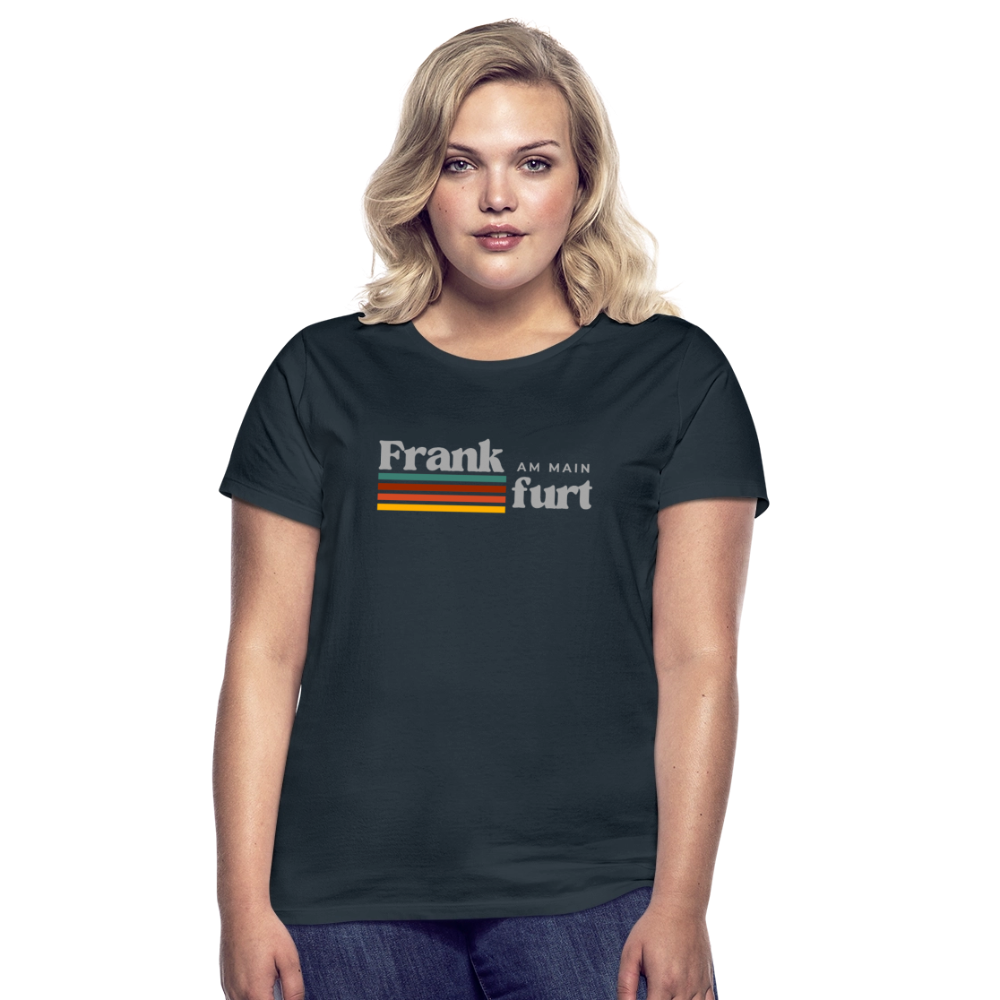 T-Shirt Ladies Frankfurt (Main) "Retro" - Navy