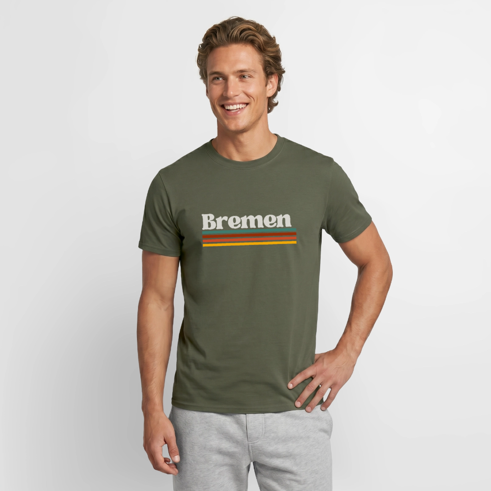 T-Shirt Bremen "Retro" - Militärgrün