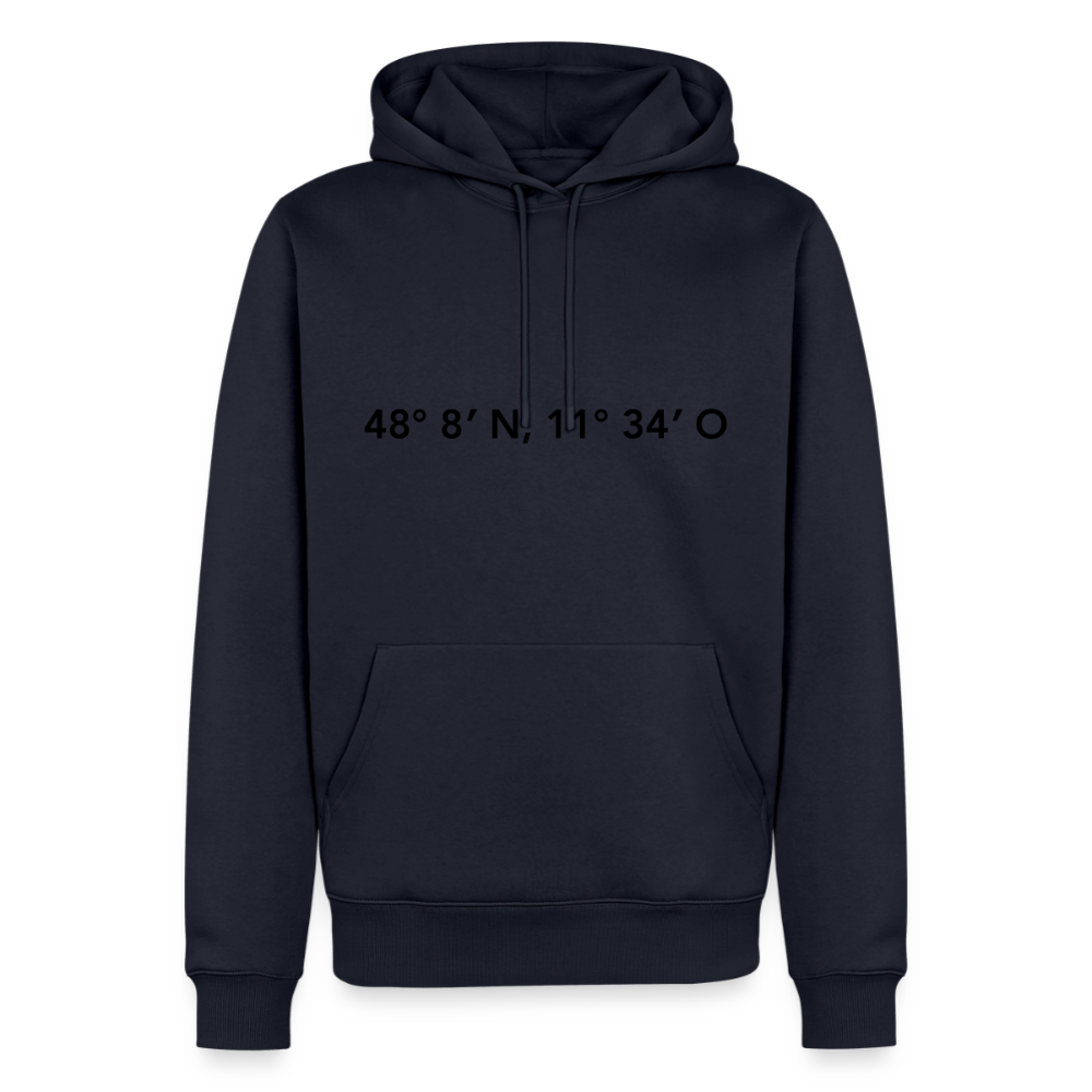 Hoodie München "GPS" Dark Edition - Navy