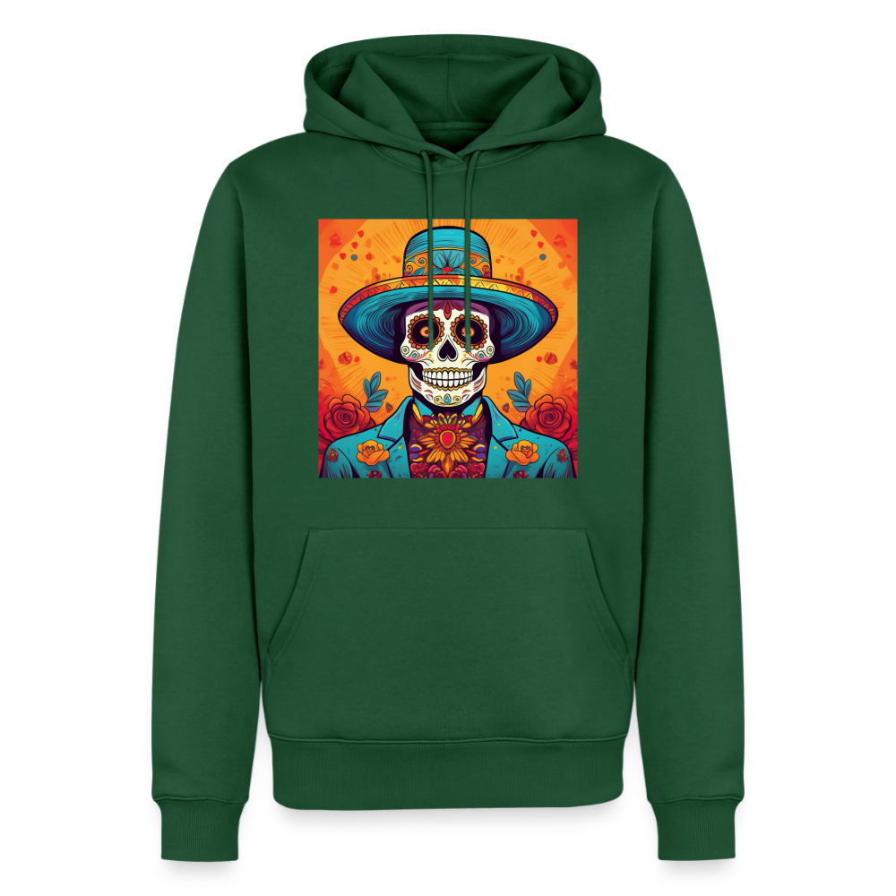 Hoodie Mexico "Hombre Muerto" - Flaschengrün
