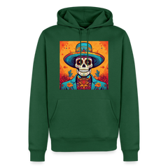 Hoodie Mexico "Hombre Muerto" - Flaschengrün