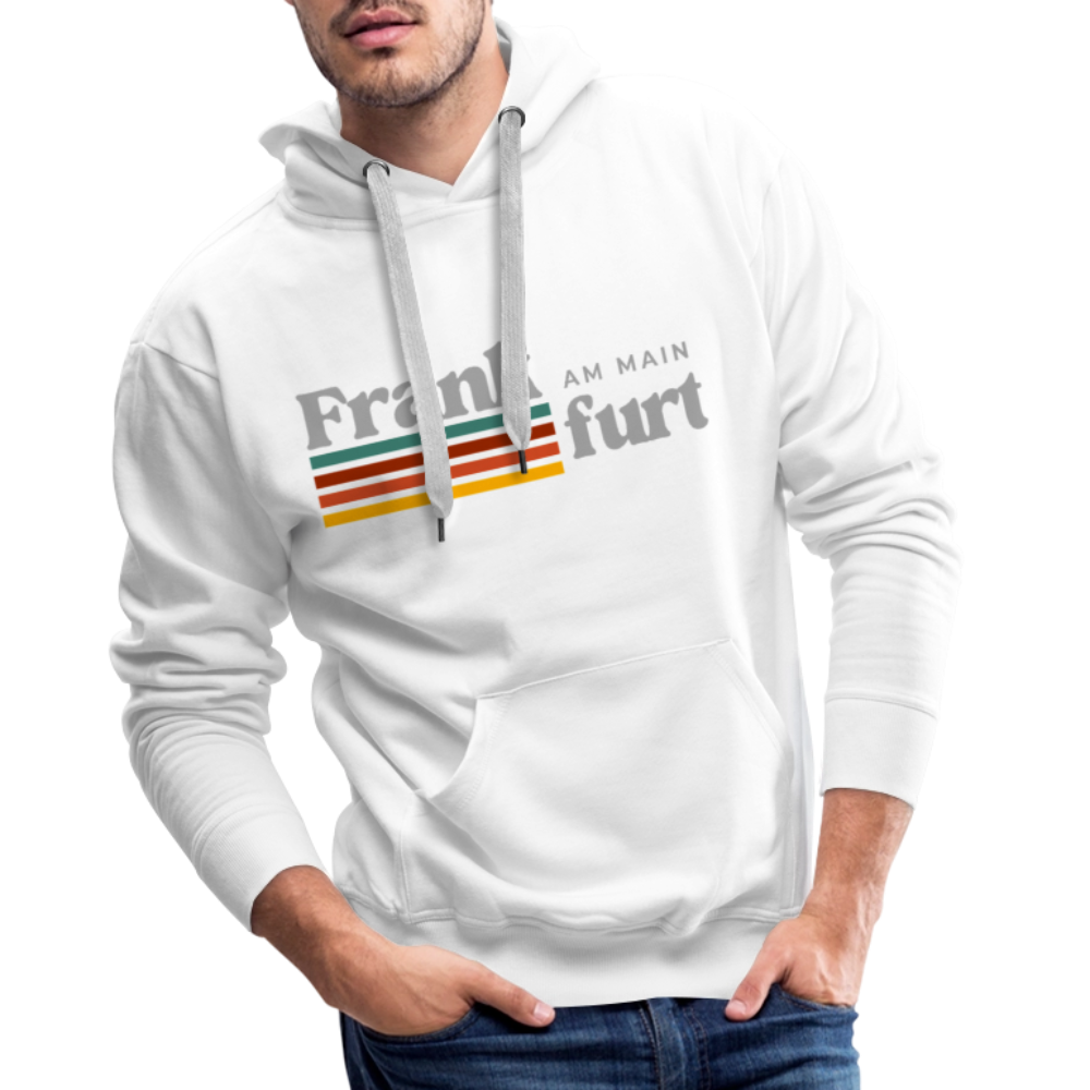 Hoodie Frankfurt (Main) "Retro" - Weiß