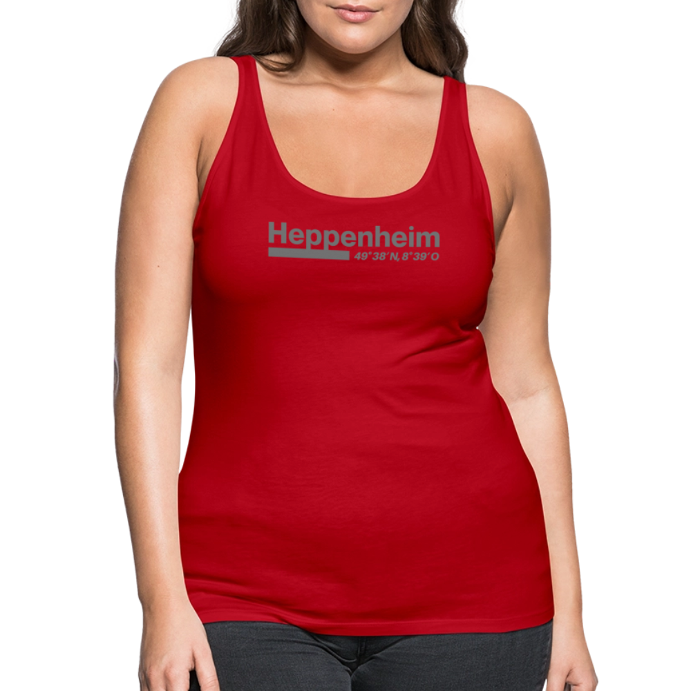 Tanktop Ladies Heppenheim "Bold GPS" - Rot