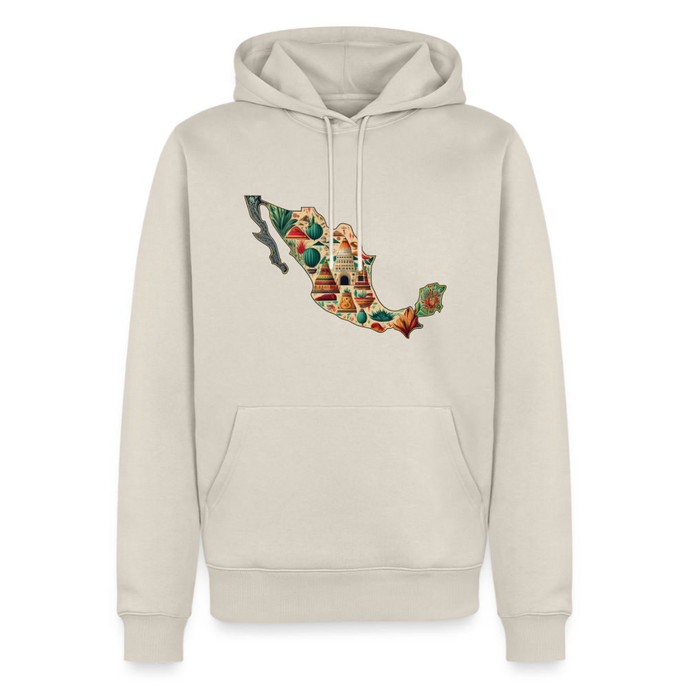 Hoodie Mexico "Map" - Beige