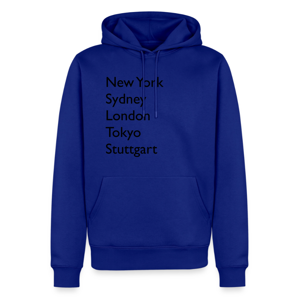 Hoodie Stuttgart "Metropolen Big" Dark Edition - Royalblau