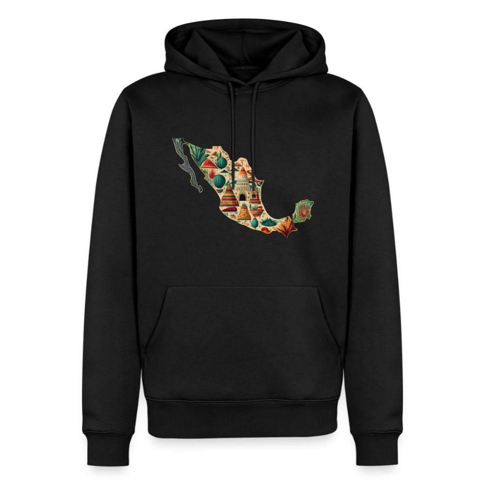 Hoodie Mexico "Map" - Schwarz