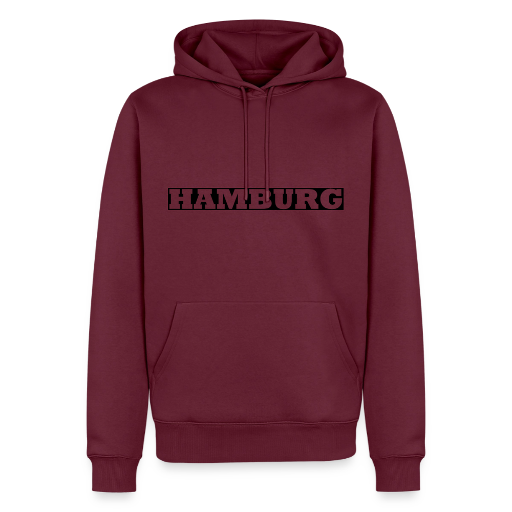 Hoodie Hamburg "Bold" Dark Edition - Burgunderrot