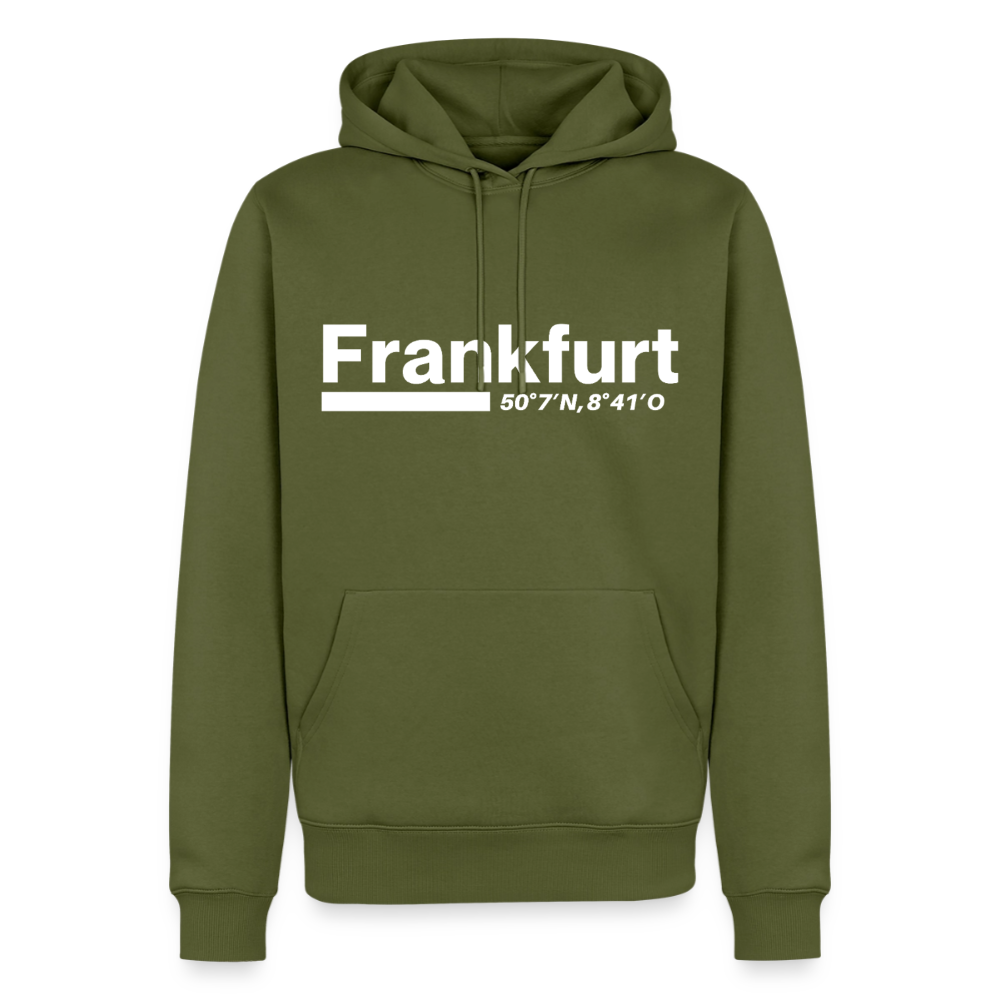Hoodie Frankfurt (Main) "Bold GPS White" - Khaki