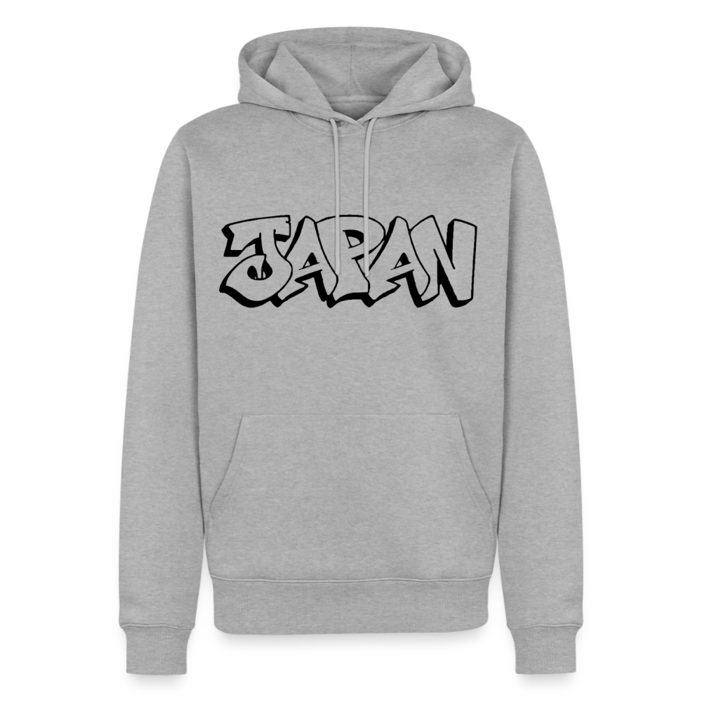 Hoodie Japan Graffiti "JP Plain" - Grau meliert
