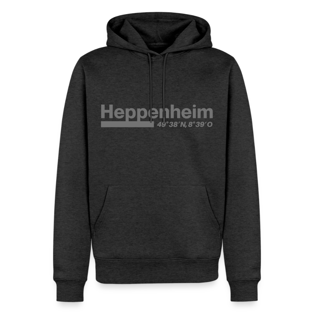 Hoodie Heppenheim "Bold GPS" - Anthrazit meliert