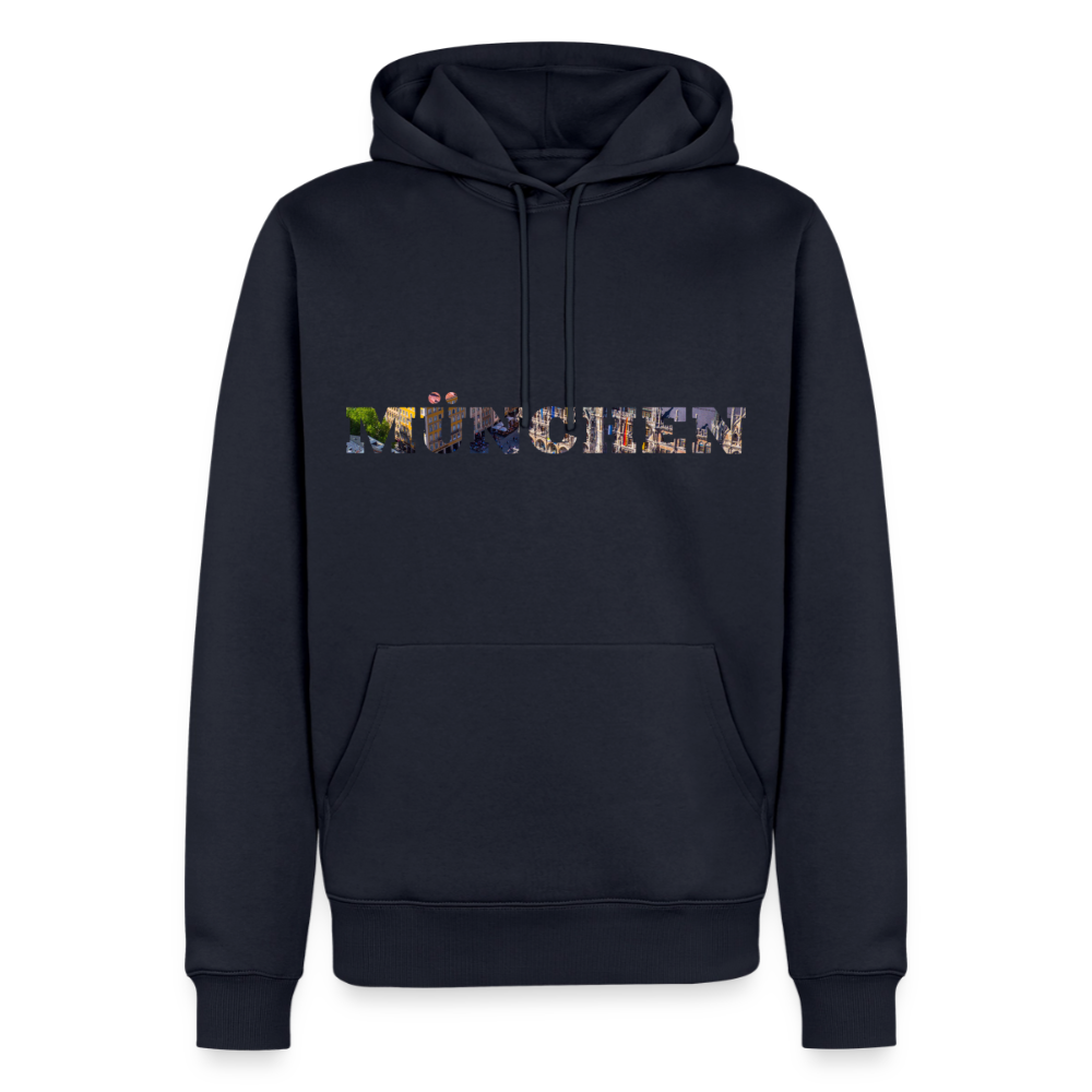 Hoodie München "Marienplatz Bold" - Navy