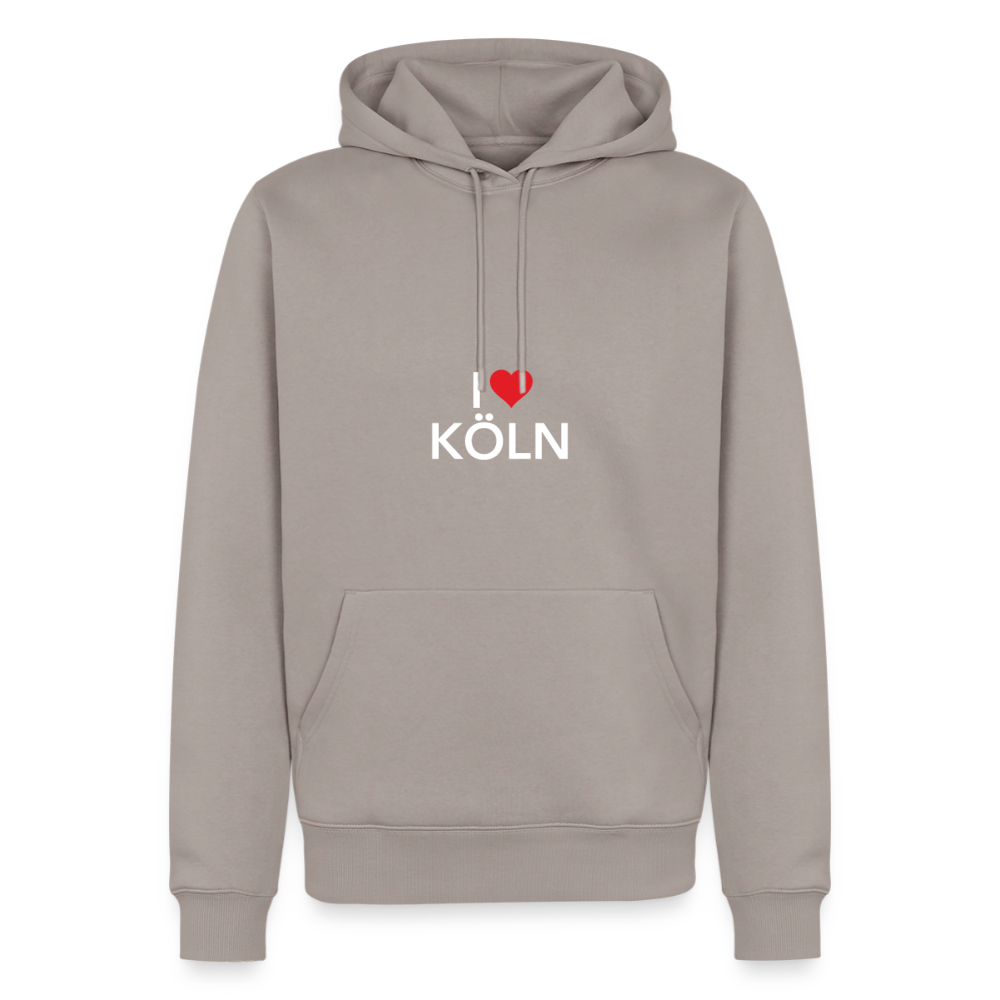 Hoodie "I Love Köln" Bright Edition - Taupe