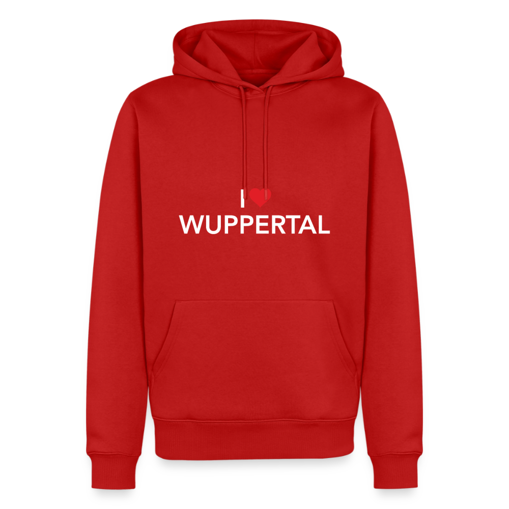 Hoodie "I Love Wuppertal" - Rot