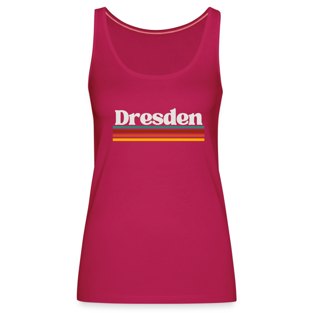 Tanktop Ladies Dresden "Retro" - dunkles Pink