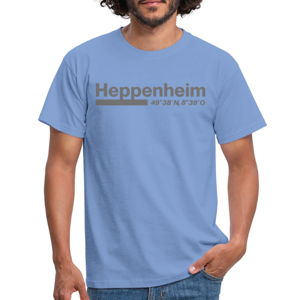 T-Shirt Heppenheim "Bold GPS" - carolina blue