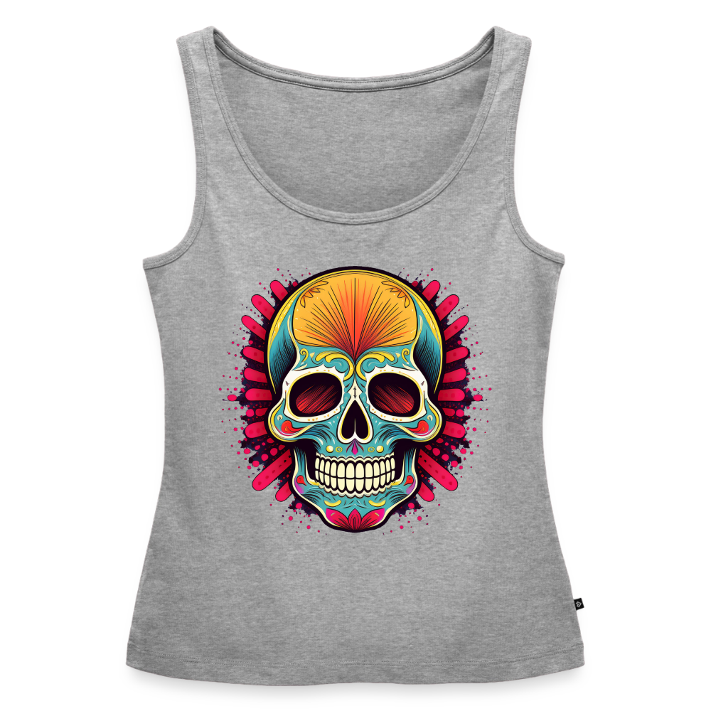 Tanktop Ladies Mexico "Mascarilla Craneo" - Grau meliert