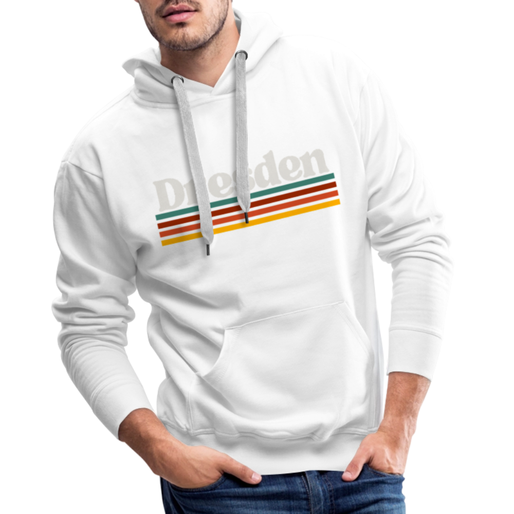 Hoodie Dresden "Retro" - Weiß