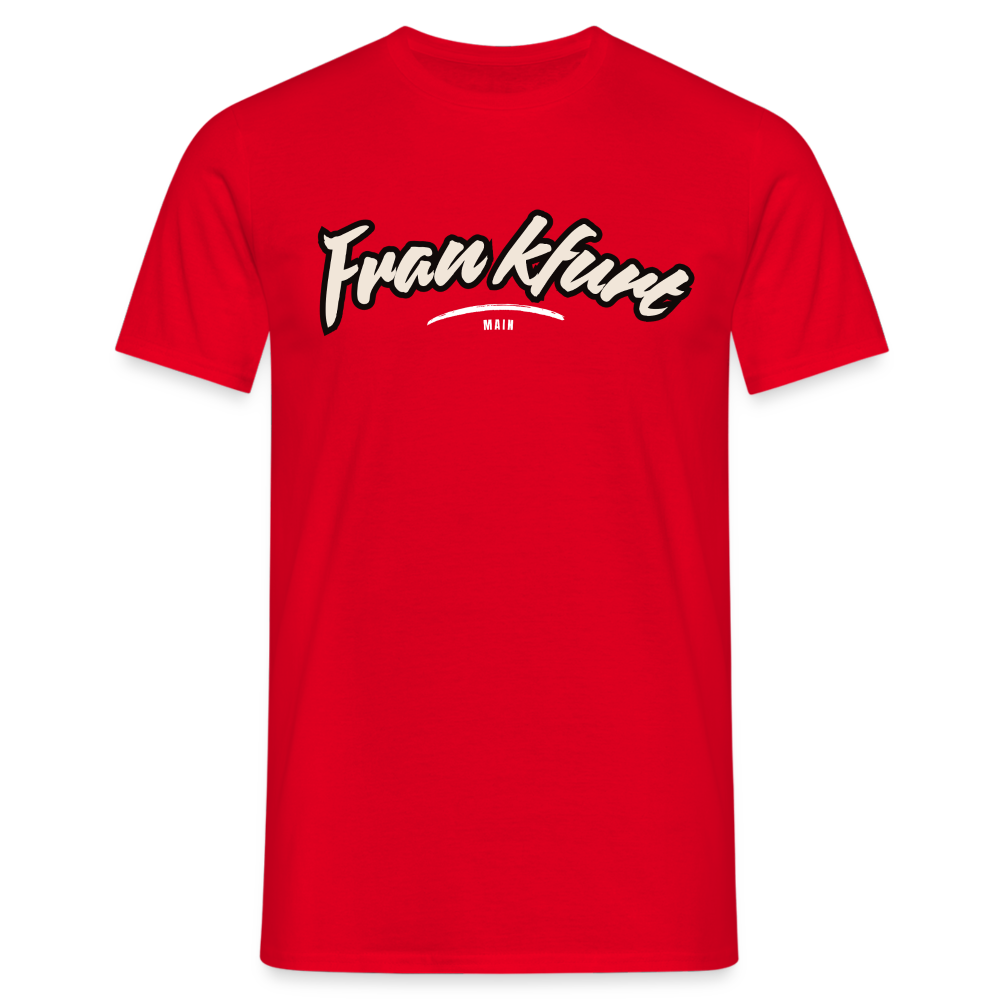 T-Shirt Frankfurt (Main) "Graffiti Tag White" - Rot