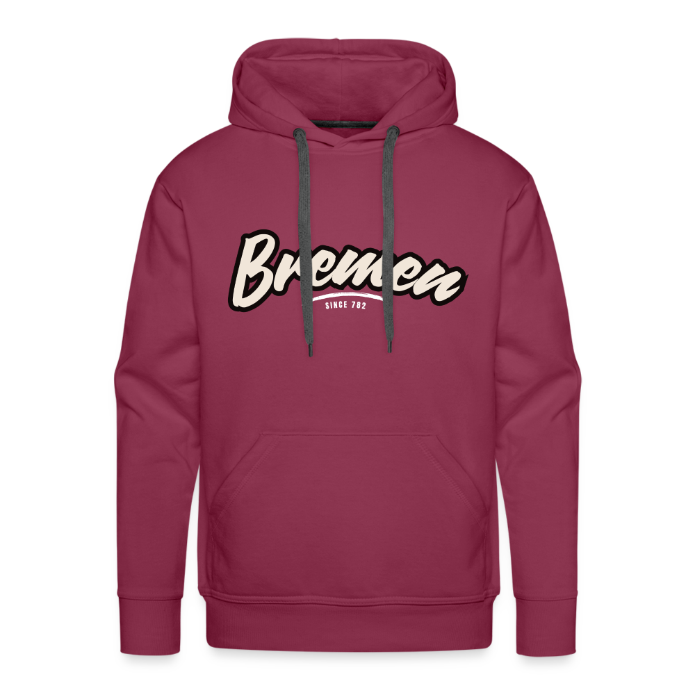 Hoodie Bremen "Graffiti Tag White" - Bordeaux