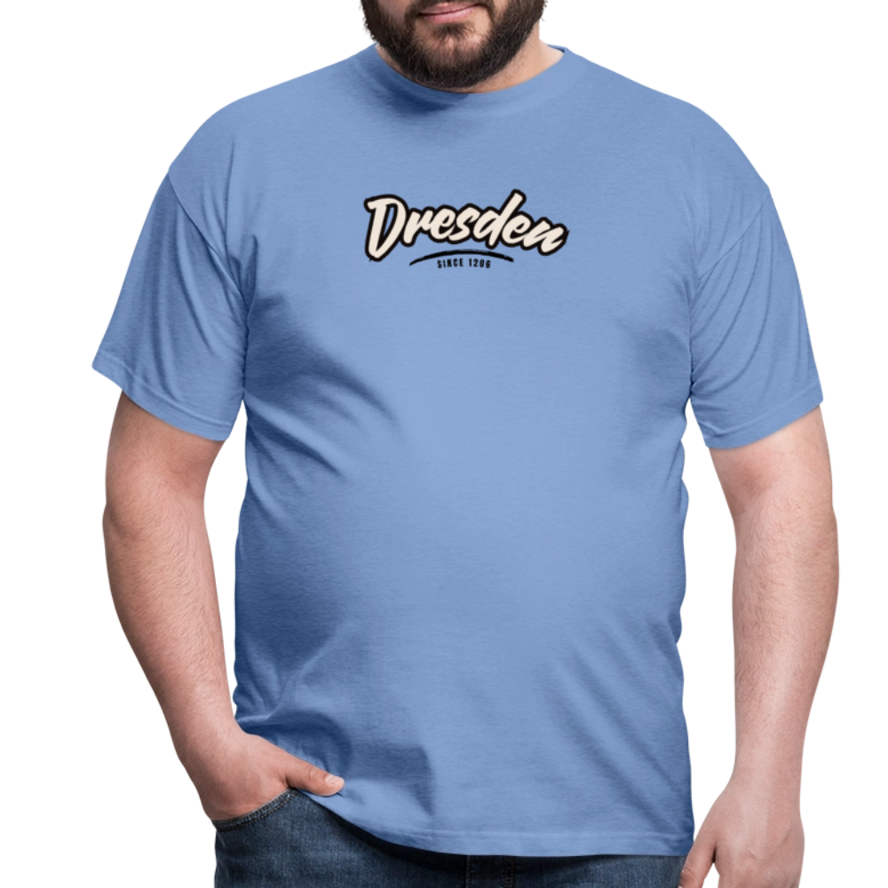 T-Shirt Dresden "Graffiti Tag" - carolina blue