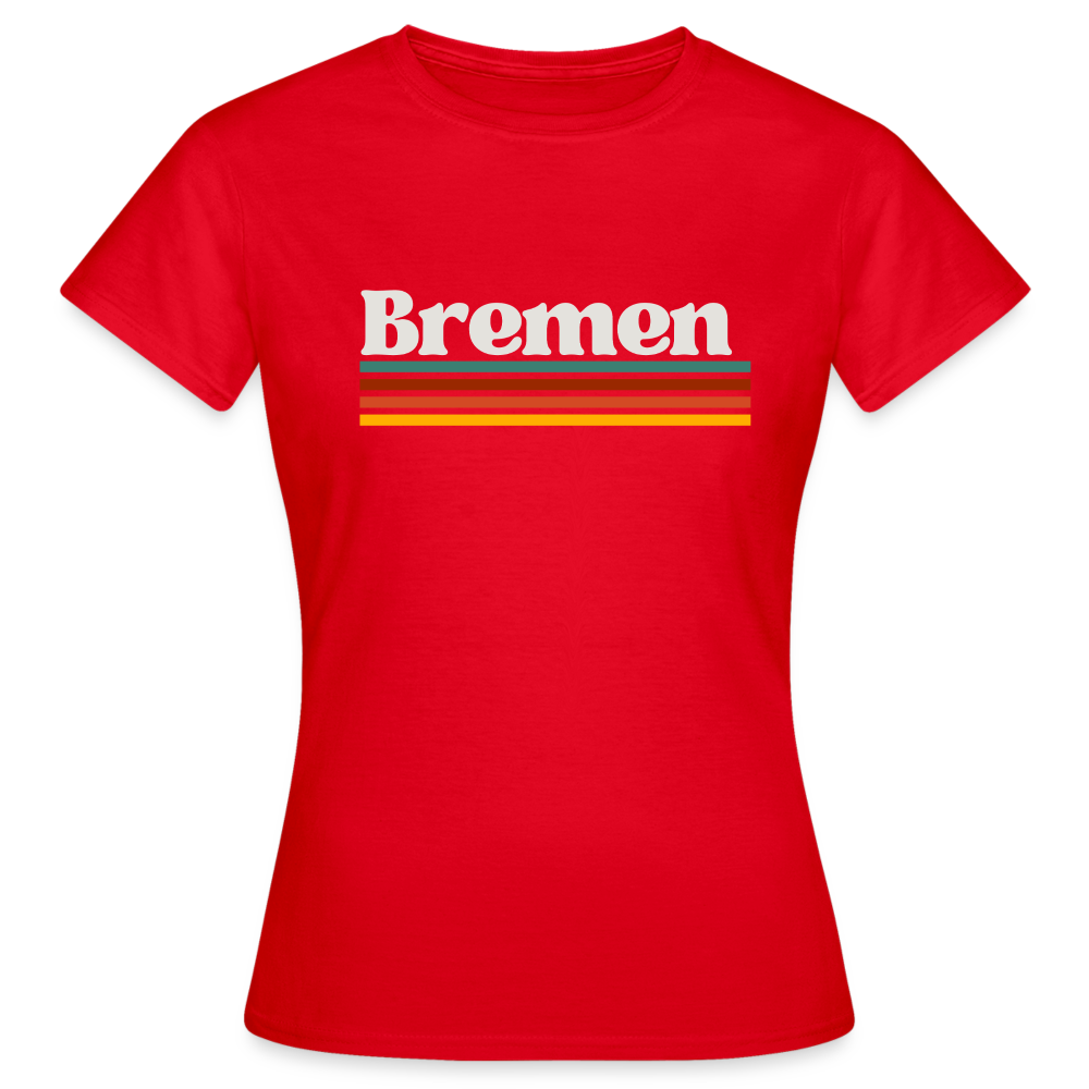 T-Shirt Ladies Bremen "Retro" - Rot