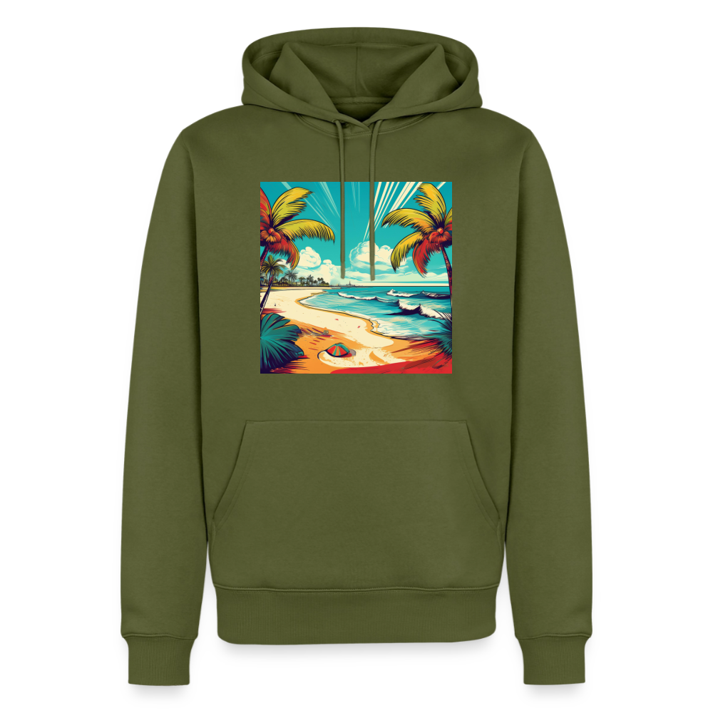 Hoodie Mexico "Paradise Tulum" - Khaki