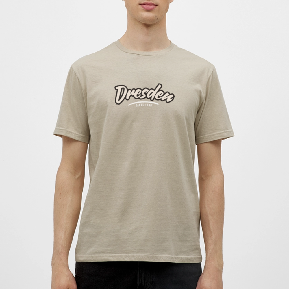 T-Shirt Dresden "Graffiti Tag White" - Sandbeige