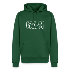 Hoodie Köln "Graffiti" Bright Edition - Flaschengrün