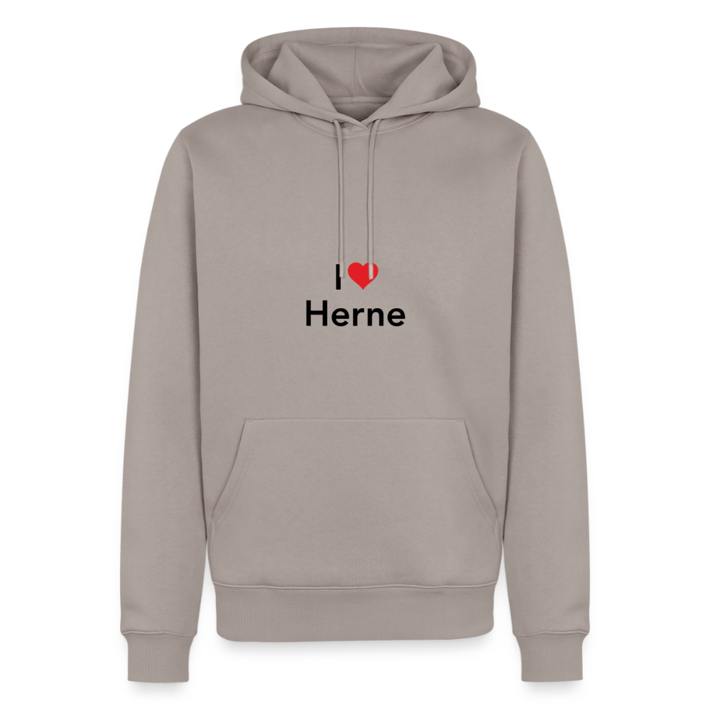 Hoodie "I Love Herne" Dark Edition - Taupe