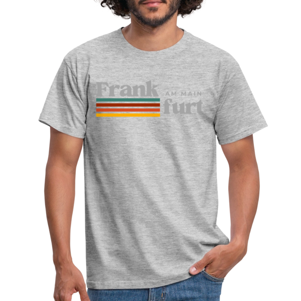 T-Shirt Frankfurt (Main) "Retro" - Grau meliert