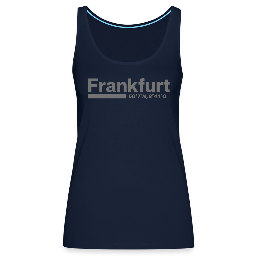 Tanktop Ladies Frankfurt (Main) "Bold GPS" - Navy
