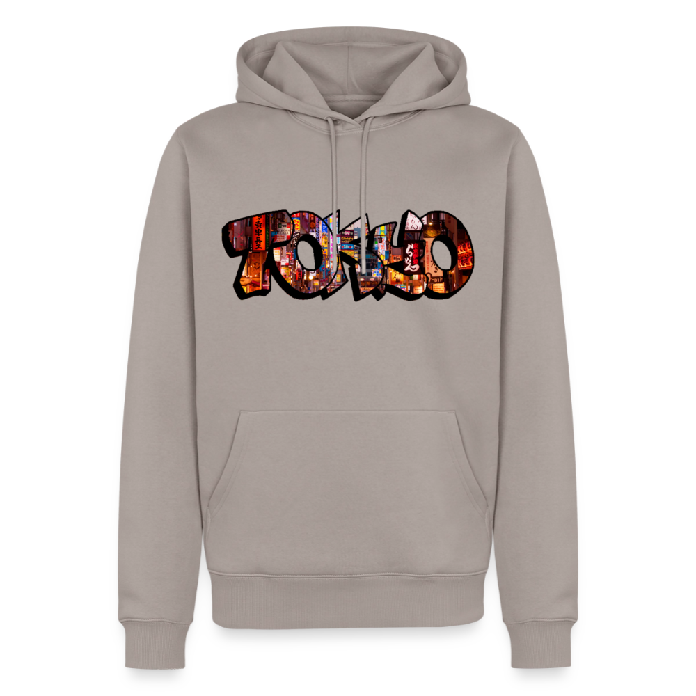 Hoodie Japan Graffiti "Tokyo" - Taupe