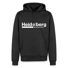 Hoodie Heidelberg "Bold GPS White" - Anthrazit meliert