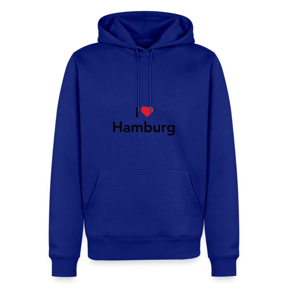 Hoodie "I Love Hamburg" Dark Edition - Royalblau