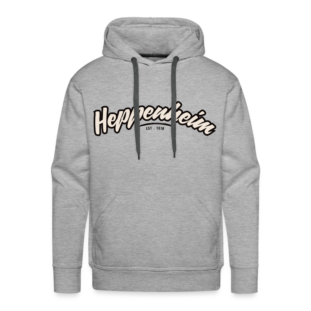 Hoodie Heppenheim "Graffiti Tag" - Grau meliert