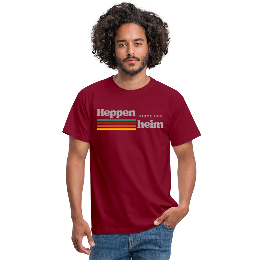 T-Shirt Heppenheim "Retro" - Ziegelrot