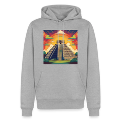 Hoodie Mexico "Pyramide" - Grau meliert