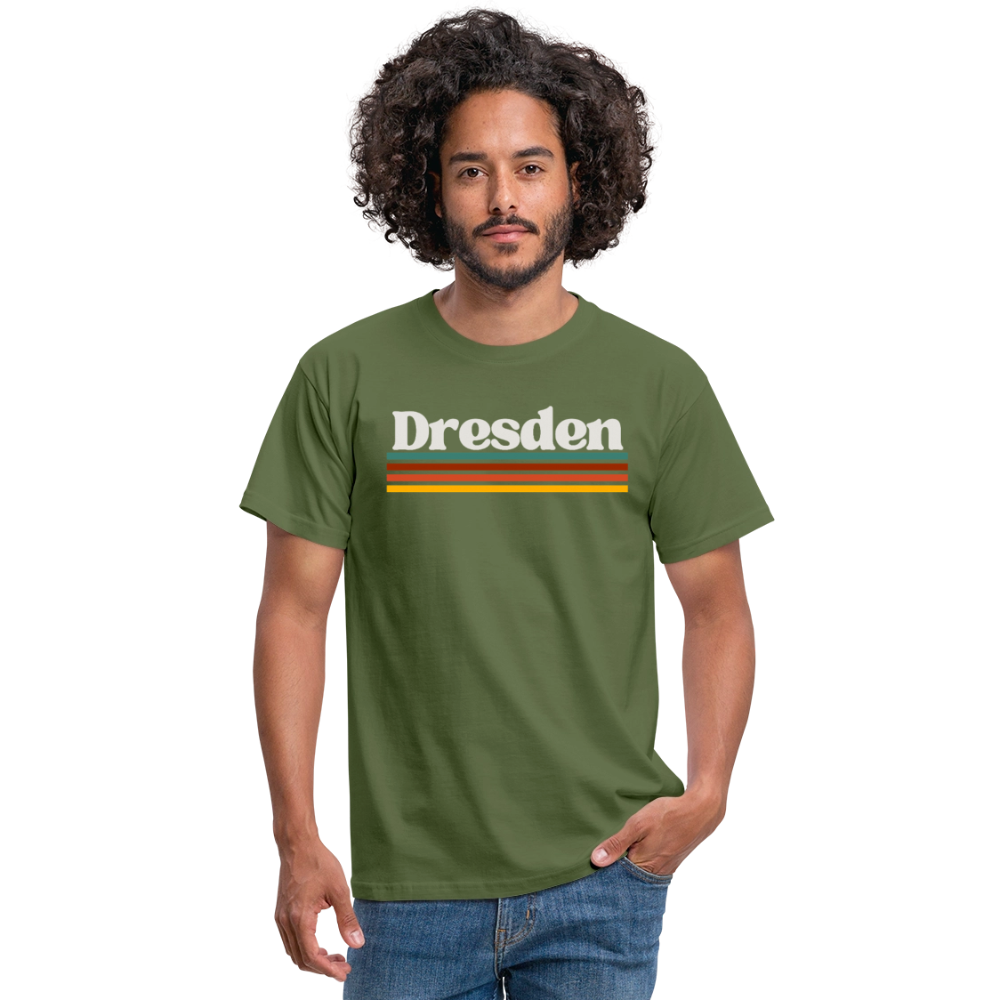 T-Shirt Dresden "Retro" - Militärgrün
